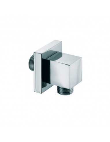 PRESA ACQUA QUADRO,ROSONE OTTONE, CROMO 1/2X1/2 F-278