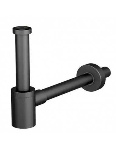 MIGNON SIFONE D'ARREDO IN ACCIAIO FINITURA NERA D. 1"1/4 X 32MM