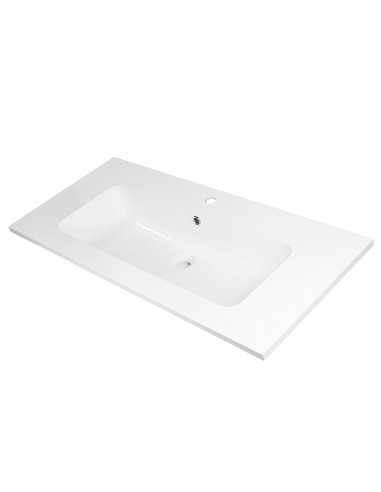 TOP IN CERAMICA CON LAVABO INTEGRATO 81 x 1,8 x 46,5