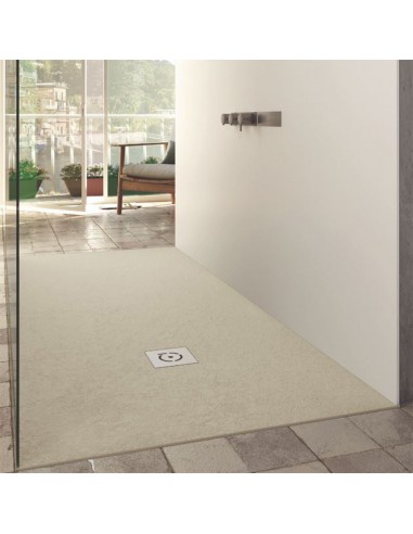 Piatto Doccia QUARE Relief Plus 120x70X2,5 Grigo Seta con griglia e piletta