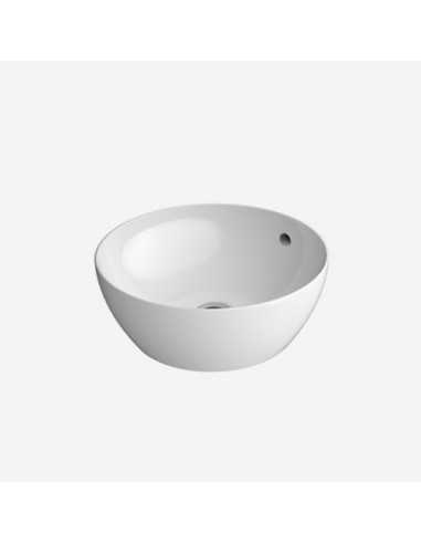 Lavabo appoggio d42 h16 pura bianco opaco